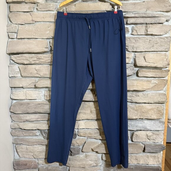 ZYIA Active Womens Pants EVERYWHERE Blue Lightweight Stretch Drawstring XXL - Picture 1 of 5